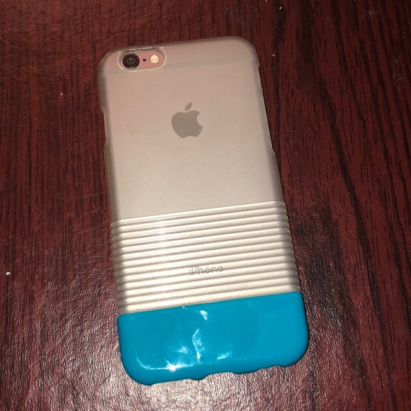 Simple Teal bottom iPhone 6 Case - Picture 3 of 3